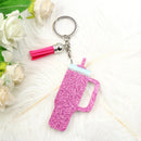 1piece New product Inspired Tumbler Cup Keychain Glitter Acrylic Gift for Cup Lover