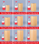 50PCS 32Wire Resealable Kraft Paper Zipper Packaging Bags Stand up Thicken Coffee Beans Oilproof Spice Tea Beaf Storage Pouches