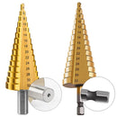 3-12mm 4-12mm 4-20mm HSS Straight Groove Step Drill Bit Set Titanium Coated Wood Metal Hole Cutter Core Drill Bit Set