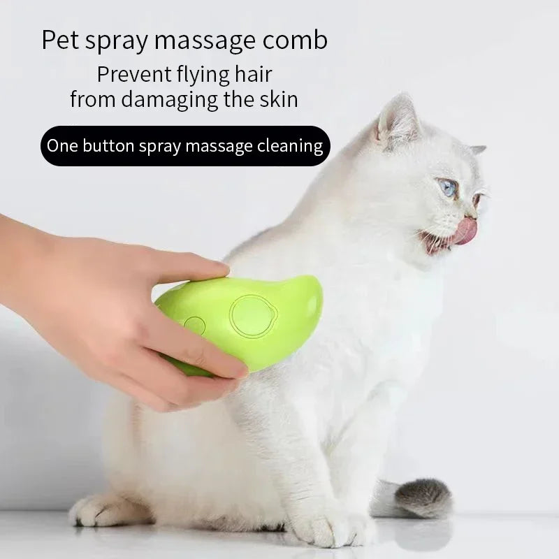 3 in 1 Electric Spray Cat Hair Brushes Cat Steam Brush Steamy Dog Brush  for Massage Pet Grooming Comb Hair Removal Combs