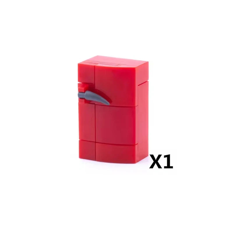 MOC City Building Blocks Accessories Mahjong Machine Plant Sofa Bed Piano Refrigerator Kitchen Toy Brick Florist Bar X009 TV Set