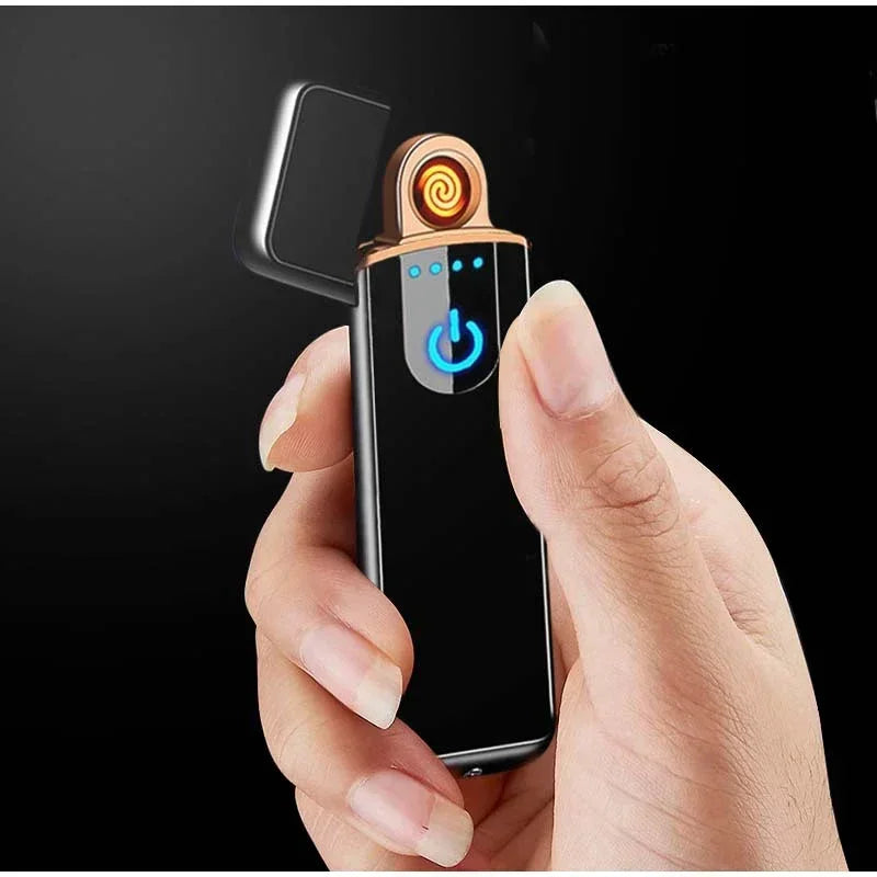Mini Electric Lighter Cigarette Accessories Portable Electronic USB Rechargeable Lighter Men's Gadgets Gifts for Boyfriend New