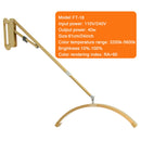 Fosoto Dimmable LED Gold Light wall mount half moon light Fill light for Beauty Salon Makeup Haircut Barbershop eyebrow tattoo