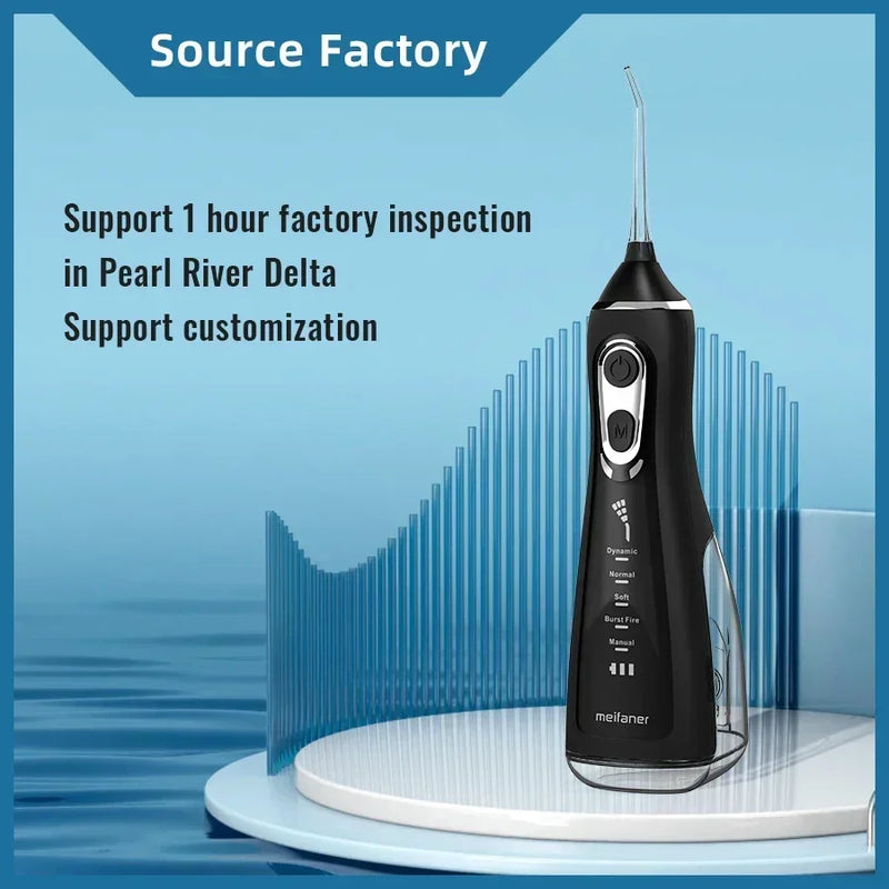 Oral Rinser Ipx7 Waterproof Rechargeable Dental Flosser 5 Modes Dental Water Jet Powerful Continuous Water Flosser Water Flosser