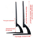 32-70 Inch Universal TV Stand Adjustable Height LCD LED Display Legs Feet Stand Durable Television Rack Black