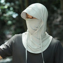 Men Breathable Full Head Mask Women Summer Sun Protection Cooling Long Balaclava Face Mask Neck Cover for Cycling Fishing