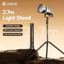 Ulanzi T270 2.7M Light Stand 6KG Load Foldable Tripod with Universal Mount for Photograph Video Lights Cameras Livestream Vlog