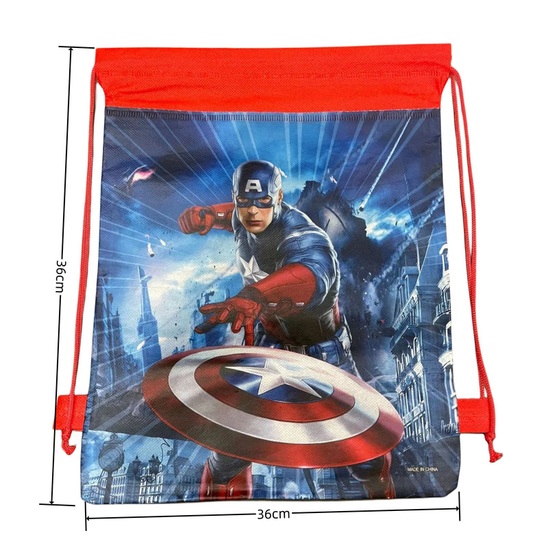 Cartoon Captain America Theme Disposable Tableware Set Birthday Party Dress up Balloon Decoration Baby Shower Background Cloak