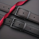 1pc Men's Belt Rotating Alloy Buckle Belt Trend High End Authentic Belt Casual Business Plus Size Jeans Belt Wearable Both Sides
