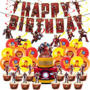 Superhero Theme Kid Birthday Balloon Party Decoration Wonders Woman Banner Cake Card Set Baby Shower Globos Party Event Supplies