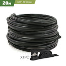 Black 20cm Bendable Brass Nozzle DIY Mist Spray Kit for Garden Courtyard Plants Automatic Atomizing Cooling System 3/8" Hose