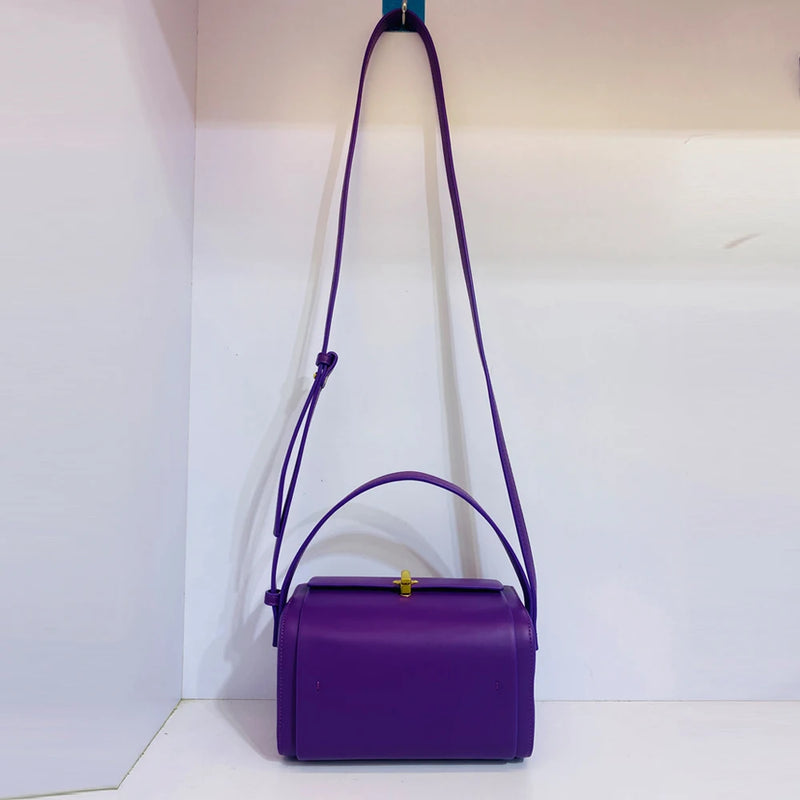 Box Small Boston Bag Luxury Designer Handbags For Women 2023 New  Fashion Square Lock Decoration Shoulder Crossbody Bag Purse