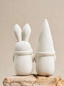 3D Beard Dwarf Easter Egg Silicone Mold Scented Candle Making Supplies Handmade Soap Plaster Ornaments Molds Home Party Decor