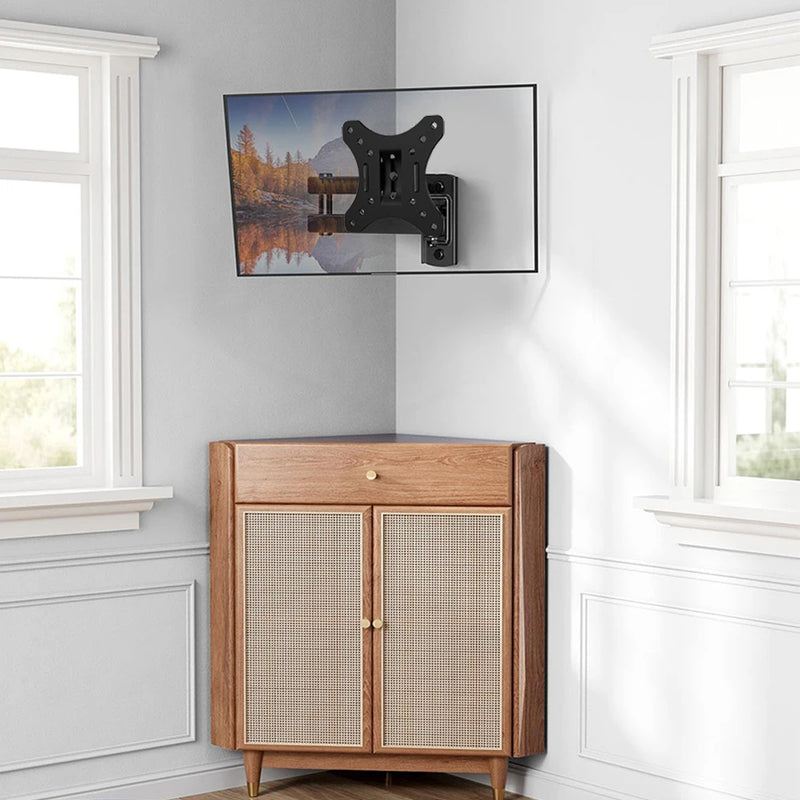 Full Motion TV Wall Mount Brackets,Corner TV Mount for 13-32 Inches TV, Swivel Tilts Articulating Extension Max VESA 100x100mm