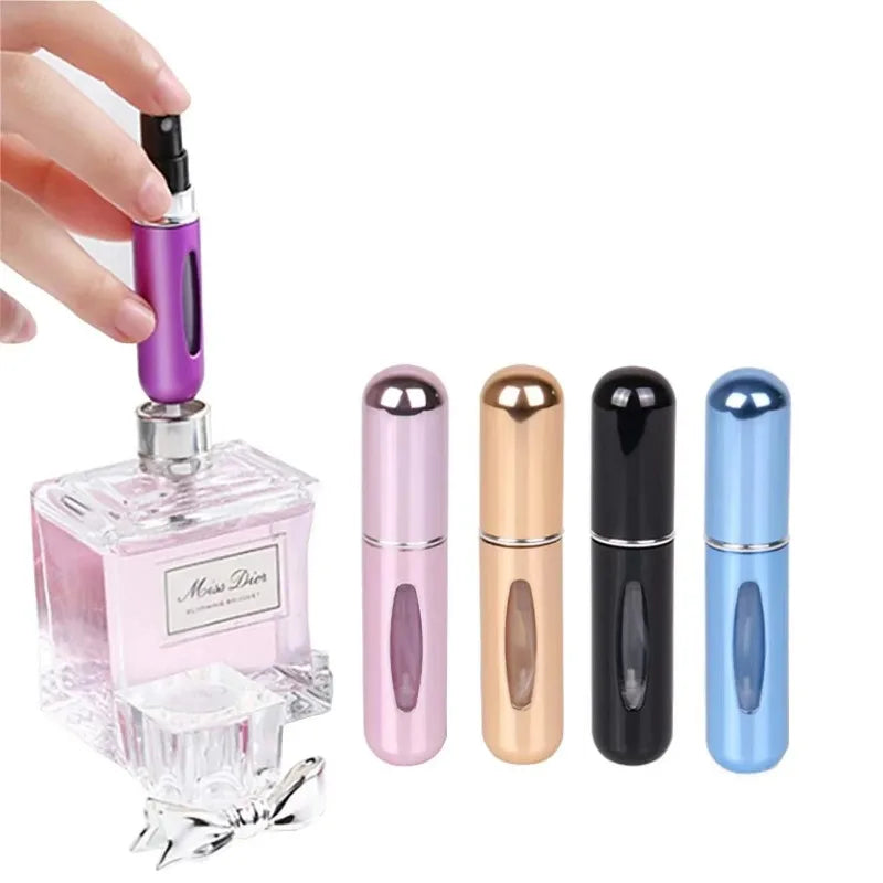5ml Perfume Atomizer Portable Liquid Container For Cosmetics Traveling Mini Aluminum Spray alcochol Empty Refillable Bottle