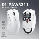 R1 Attack Shark Wireless Mouse Bluetooth Gaming Mouse PAW3311 Sensor,1000Hz Return-rate,Tri-mode,Ergonomic,Rechargeable