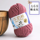 2Pcs Milk Cotton Knitting Yarn Soft Warm Yarn for Hand Knitting Worsted Crochet Threads Wool Line for Handmade