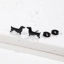 1Pair Dachshund Dog Earrings Lovely Pet Animal Ear Studs for Women Original Fashion Jewelry Set Cute Daily Gift