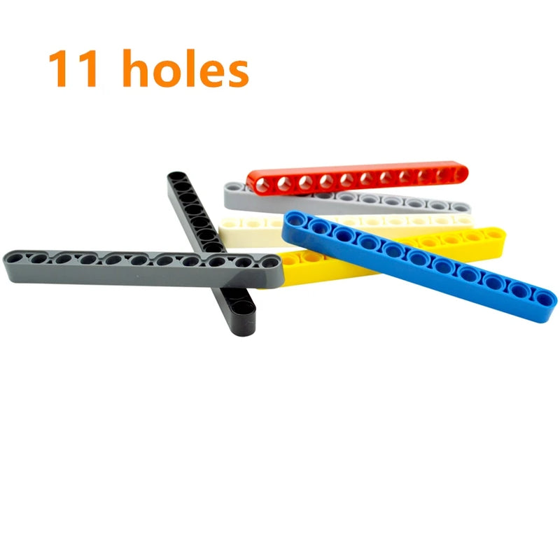 Building Blocks Technical DIY Liftarm Thick 1x11 hole arm Bricks Compatible Assembles Particles MOC Parts Educational Toys 32525