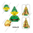 Hot Toys TV6302 TV6303 2024 Merry Christmas Gift Grinch Holiday Elf Santa Rex Darth Vader Building Blocks Mini Action Figure Toy