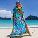 Kaftan Dresses for Women Plus Size Bathing Suit Cover Up Vneck Batwing Dress Loose Fit Moroccan Caftan Mumu Dresses