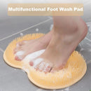 Silicone Exfoliating Shower Foot Wash Massager Scraper Non-Slip Suction Cup Bath Mat Back Massage Brush Body Cleaning Bath Tool