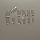 1box Short Duck False Nail Tips Full Cover Press On Extension French Acrylic Capsule Nail Supplies