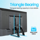 Universal TV Large Stand Height Adjustable Base for Most TVs Up to 75" Max VESA 600x400 mm Leg Stand Holds up to 110 lbs