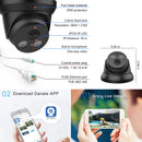 Hikvision Compatible Black Color Dome POE IP Camera 8MP Security CCTV Camera 1080P IR 30m H.265 P2P Plug&play Security IPC