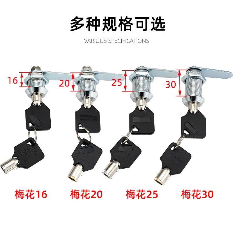 Cylinder Locks Door Cabinet Mailbox Padlock Drawer Cupboard Box  With 2 Keys For Furniture Hardware 103 Series