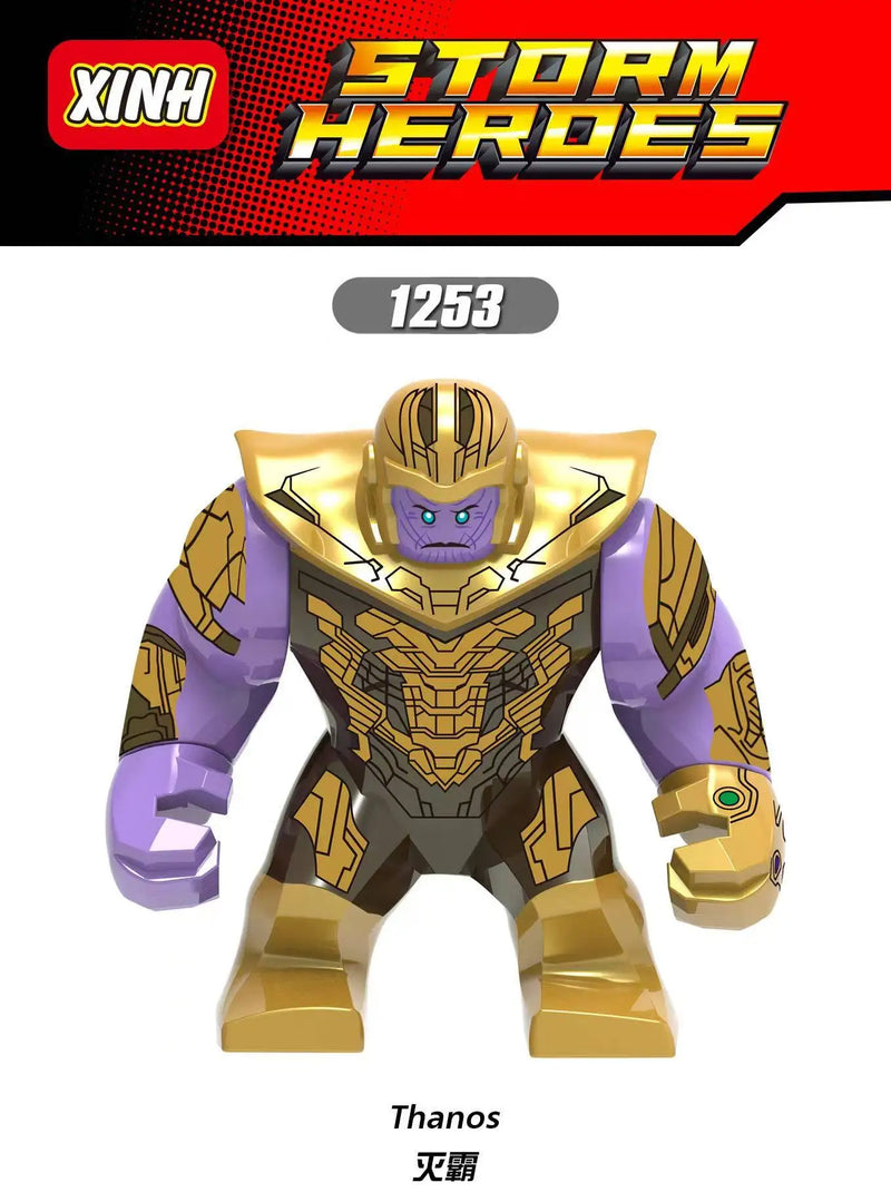 Marvel Legendary Superhero Full Series Thanos Doll Blocks, Anime Character Model Assembly Blocks, Children's Toy Gifts