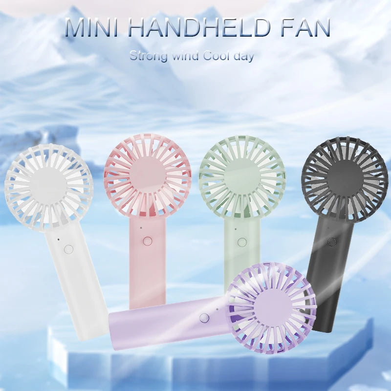 Portable Fans Handheld Mini Fan USB Rechargeable Fan Mini Desktop Air Cooler Outdoor Fan Cooling Travel Hand Fans