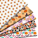 Halloween Bat Pumpkin Skull Printed Polyester Pure Cotton Material Patchwork Tissue Sewing Quilting Fabrics Needlework DIY Cloth