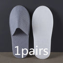 10 Pairs Lot Hotel Slippers Men Womens Top Quality Velvet Travel Disposable Cotton Home Hospitality Shoes Cheap SPA Guest Slides
