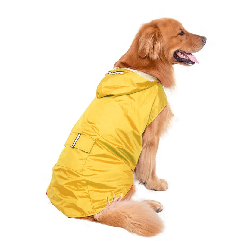 Reflective Dogs Rain Coat Dog Raincoat For Small Large Dogs Waterproof Clothes Golden Retriever Labrador Rain Cape Pet Costumes