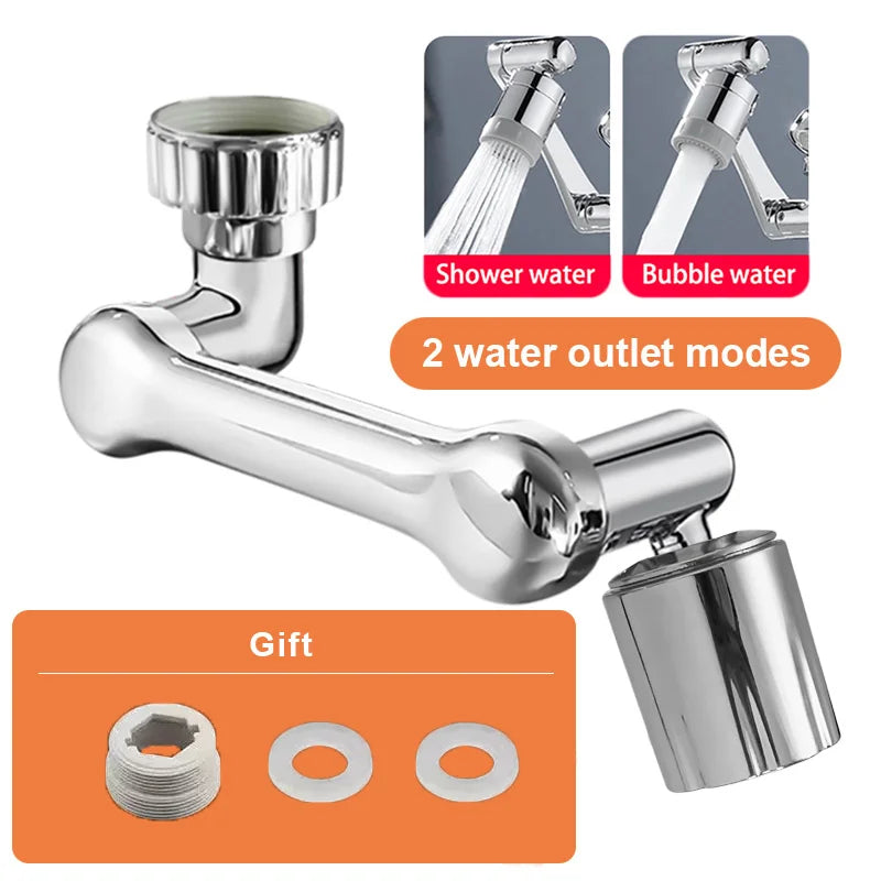 1080° Universal Rotation Faucet Extender Sprayer Head Kitchen Robot Arm Extension Faucets Mixer Aerator Bubbler Water Tap Nozzl