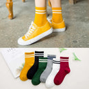 Thickness Funny Novelty Cute Cotton Loose Striped Men Long Socks Fashion Street Couple High-quality Youth Sock