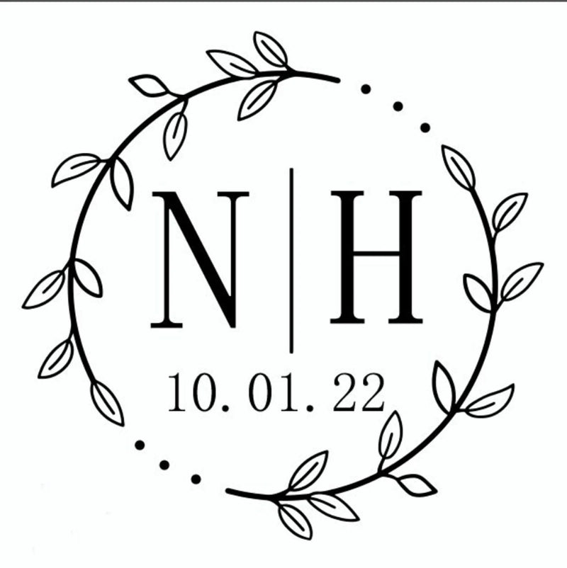 96 Pcs Personalized Round Circle Label Stickers Custom Name Date Thank You Stickers for Bridal Shower Party Favors