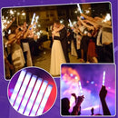 10/20pcs White LED Foam Sticks Light Up Batons Foam Glow Sticks 48cm With 3 Modes Flashing Glow in the Dark Party Supplies