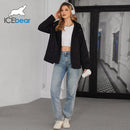 ICEbear 2024 New Style Women's Windbreaker Fashion Casual Windproof Jacket Hooded Design Women's Windbreaker Jacket GWC4736I