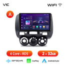 Junsun Wireless CarPlay Android Auto Car Radio for Honda Fit Jazz City 2002 2003 2004-2007 RDS GPS 4G WIFI Multimedia autoradio