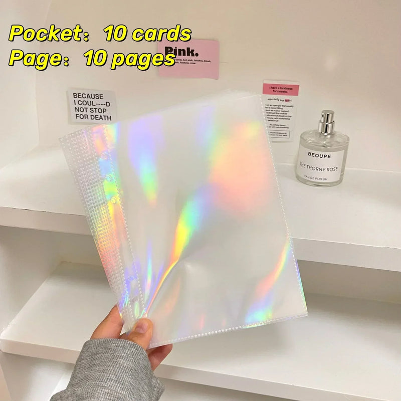 1-4 Grids Multi-Pockets Photo Card Binder Inner Pages A5 Kpop Photocards Sleeves Photo Album Page Protector Cards Sleeve Sheets 