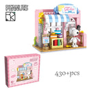 Genuine Anime Snoopy Action Figures Kawaii Cartoon Building Blocks Toy Bricks Assemble Educational Toys For Children Gifts