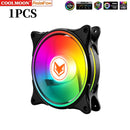 COOLMOON Computer Case 120mm Fan 5V 3 Pin ARGB Cooling Ventilado 12V 4 Pin PWM Computer Chassis Fans Ventilador 12cm Aura Sync