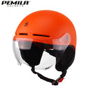 PEMILA Bicycle Helmet With Goggles Cycling Helmet Full Edge Wrapping Technology Bike Helmet Road MTB E-bike MTB Bicycle Helmet