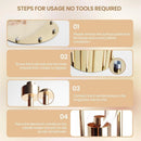 4PCS 46"Tall Metal Floor Candlestick Holder With 24 PCS LED Candles For Wedding Pary Birthday Centerpieces