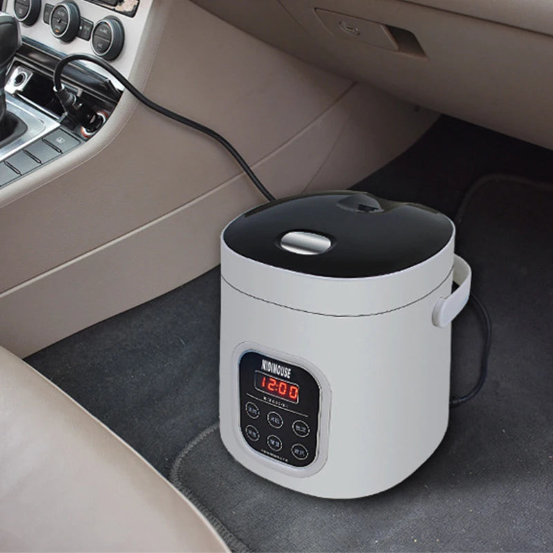 2L vehicle electric cooker 12V+24V general model of large truck car 2L car mounted Rice cooker is suitable for cars and trucks