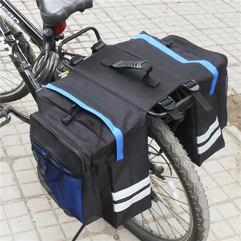 Bicycle Carrier Bag Rear Rack Bike Trunk Bag Luggage Pannier Back Seat Double Side Cycling Bycicle Bag Durable Travel