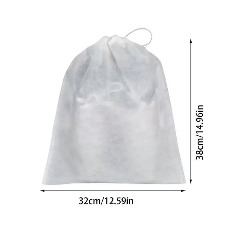 50Pcs Shoe Drawstring Bags Anti Yellowing Dustproof Shoe Bags For Travel Non-woven Storage Pouch With Drawstring For Shoes Boots