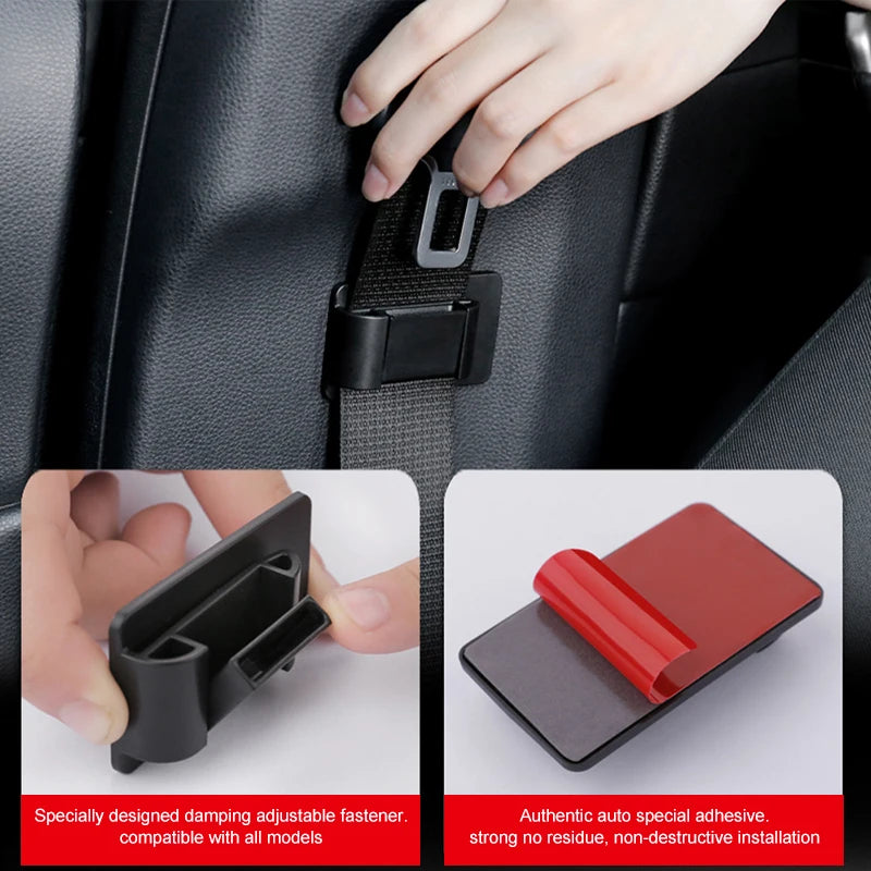 Car Seat Belt Limiter Buckle Stopper Safety Belt Adjusting Clip Non-slip Spacing Limit Device Fixed Buckle Accessories